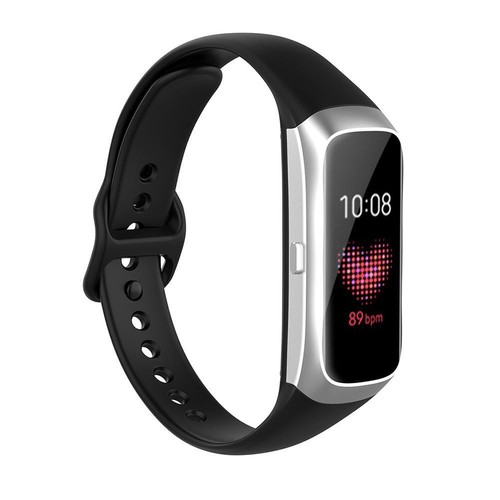 Silicone Watch Strap Sport Band for Galaxy Fit SM-R370 (Black) - Zdjęcie 7 z 8
