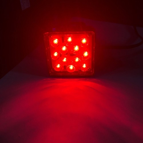 2" Trailer Hitch Mount Tail Light Brake Light Fog Lamp 12LED Tow Bar Lamp w/Pin - Picture 7 of 9