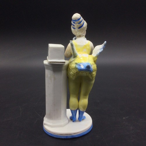 Figura antigua de porcelana pájaro alado hada ángel mujer ángel como está - Imagen 5 de 7