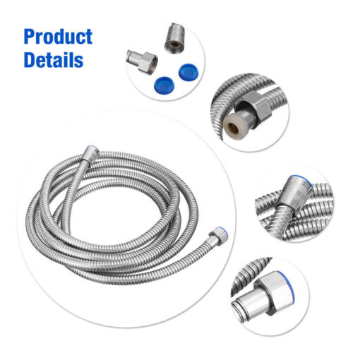 Flexible Shower Hose 2m Stainless Steel for Hand Held Shower Head Bathroom - Picture 3 of 21