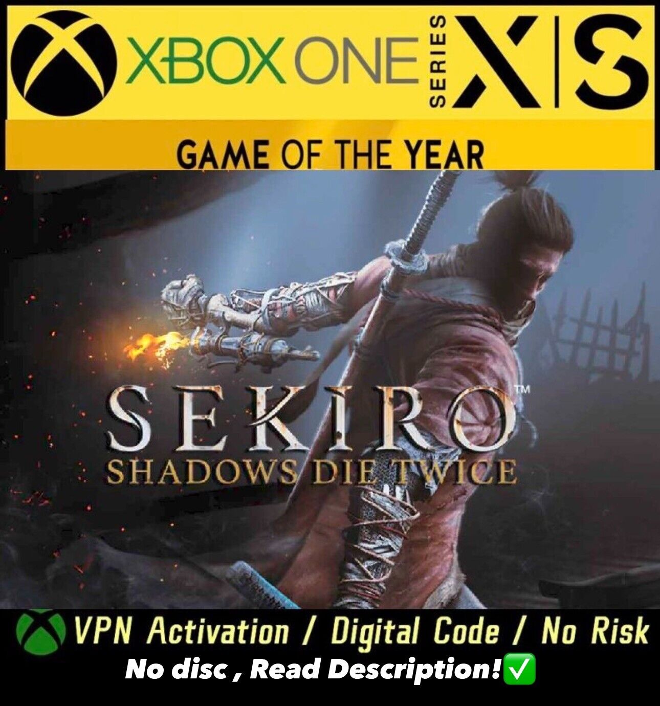 Sekiro Shadows Die Twice - Xbox One