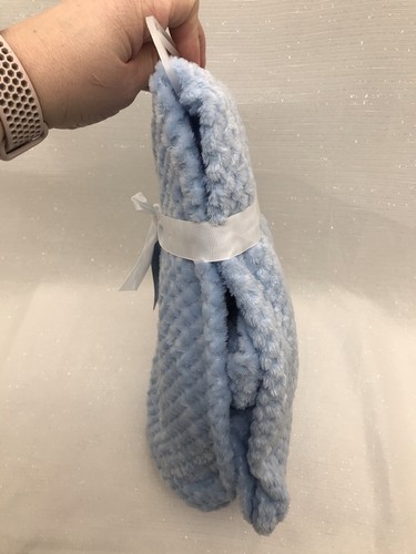 Zak & Zoey Baby Blanket Blue Puppy Dog Waffle Fleece Security Lovey Hello NEW - Bild 6 von 12