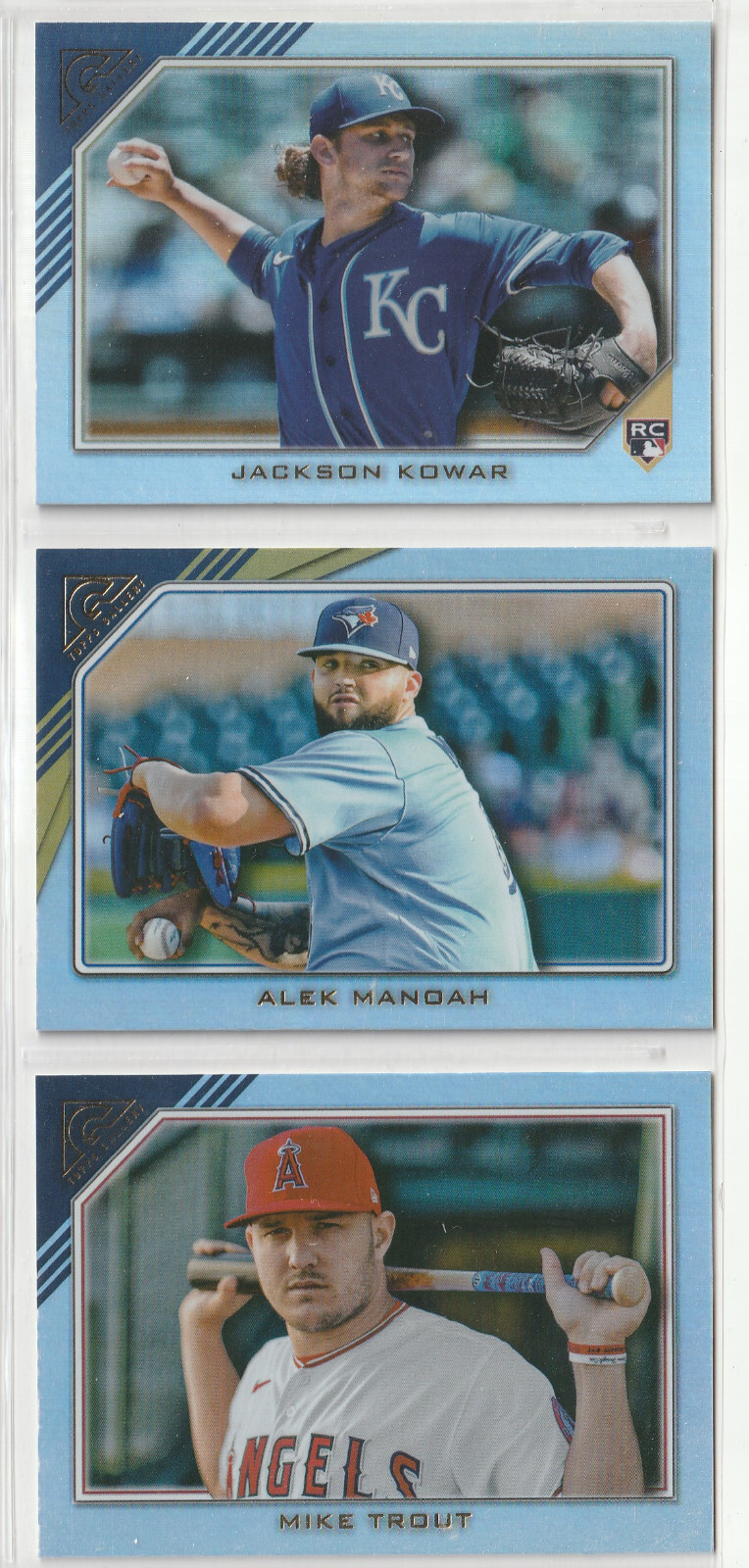 2022 TOPPS GALLERY RAINBOW FOIL UPICK TROUT YORDAN BANKS WILLIAMS POSEY PENA RC