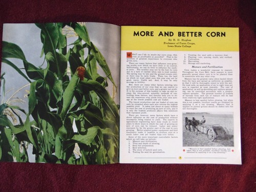 Rare 1937 Vintage More & Better Corn Issued by John Deere Booklet Magazine Crops - Picture 5 of 20