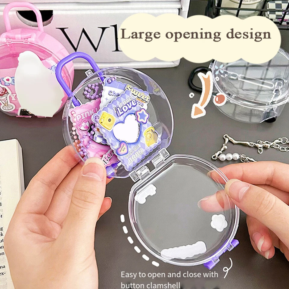 Trolley Box Storage Box Circular Storage Box Jewelry Box Storage Box Mini η - Image 3 of 4