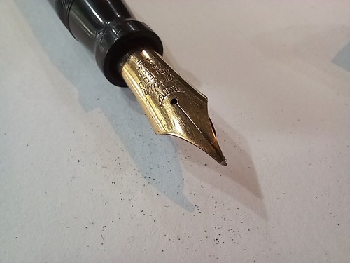 1920's CONKLIN TOLEDO ENDURA OS Fountain Pen Sapphire Blue 14K | MADE IN USA - Picture 8 of 23