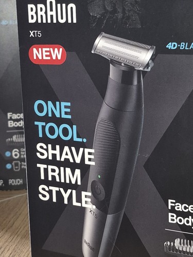 Braun XT5 One Tool Rasur Trim Style Gesicht Nass Trocken Wiederaufladbar Brandneu