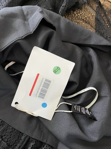 *BNWT HALSTON HERITAGE BLACK LACE ASYMMETRIC EVENING DRESS* - Picture 8 of 9