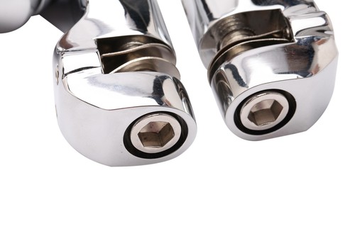 1 1/4" Motorcycle Highway Foot Pegs Pedals For Harley Davidson Cruiser Touring - Picture 10 of 12