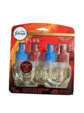 Febreze Plug in Refills Ember Mandarin Amber Lava 2 Refills/Plug NEW