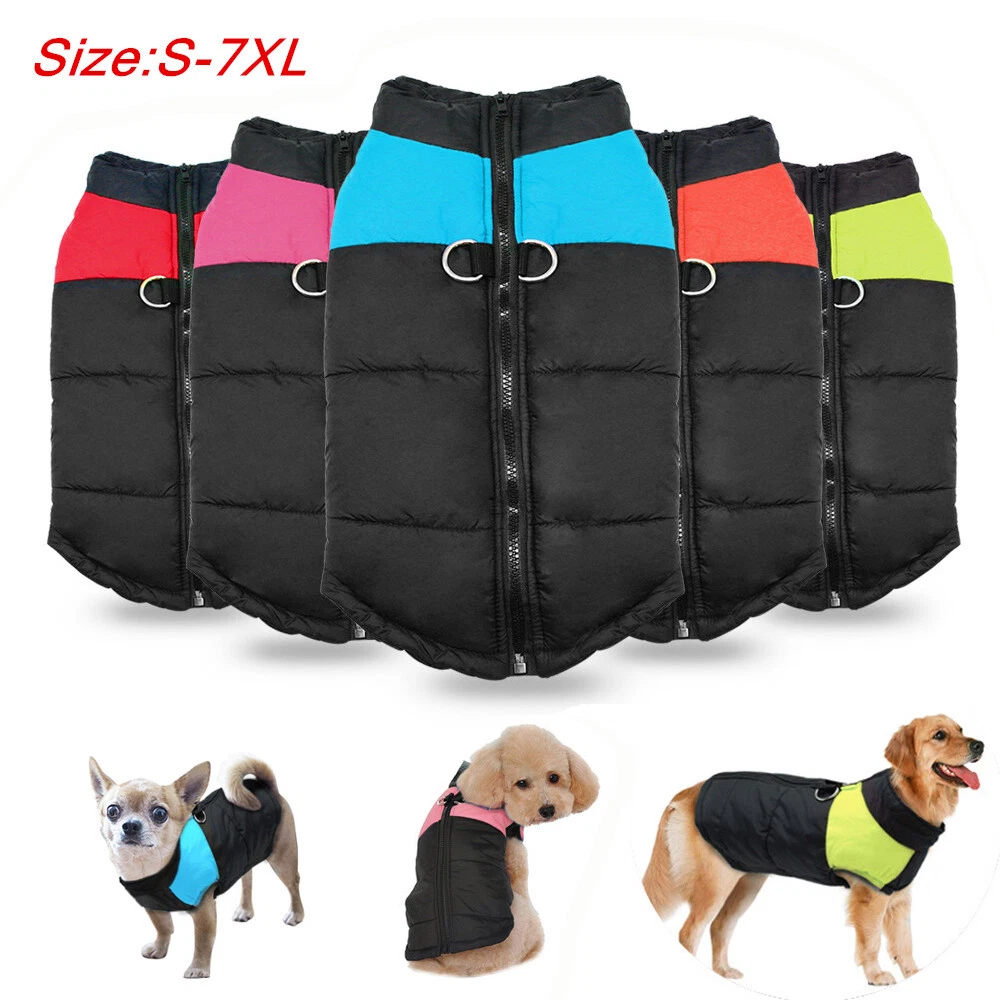 Dog Coats for Small Dogs Waterproof Winter Dog Clothes Large Dogs Jacket  Vests | eBay