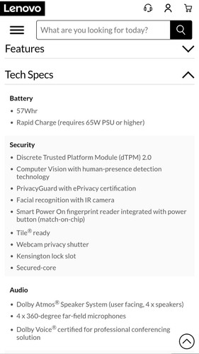 lenovo thinkpad x1 carbon 10. generacji 14" Core i7-1265U vPro 16GB RAM 256GB SSD LTE - Zdjęcie 20 z 22