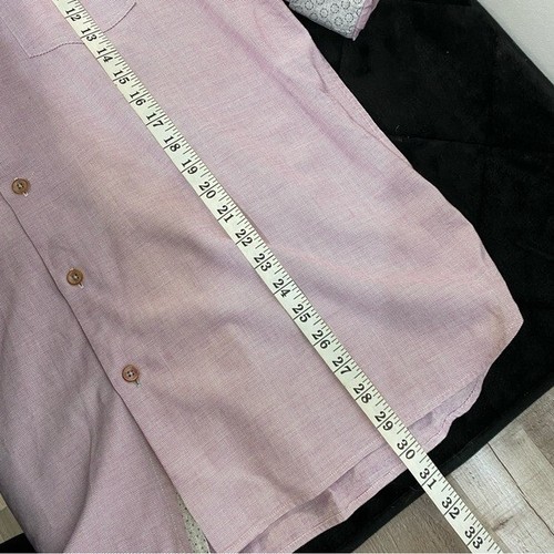 Ted Baker London Herren XL (5) Langarm rosa und weiß Oberhemd Flip Cuff - Bild 7 von 13