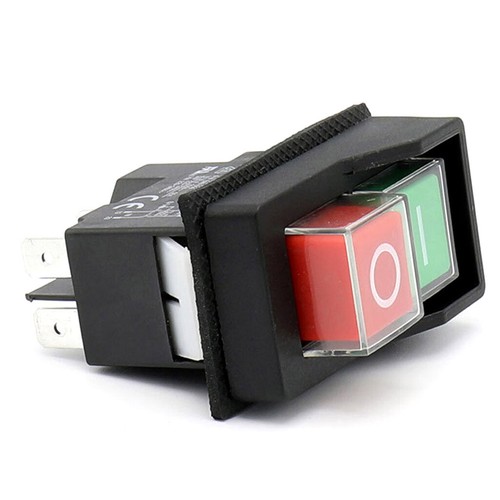 Kedu KJD17 250V 4-polig 5Pins wasserdicht elektromagnetisch Sicherheit Drucktaster Schalter - Bild 6 von 9