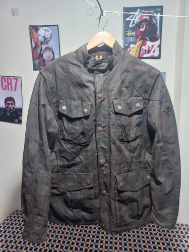 Timberland Waxed Cotton Oiled Jacket Coat Good Condition Size Xl
