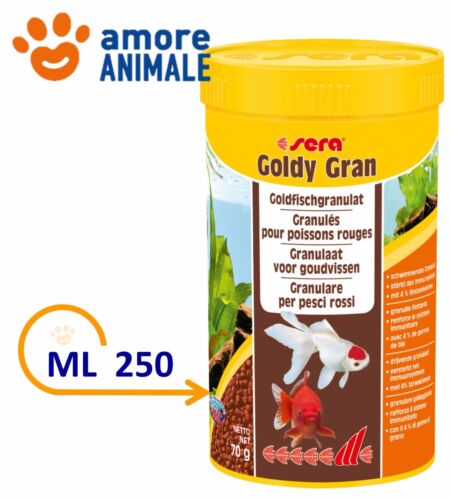 Sera Goldy Gran Mangime in Granuli per Pesci Rossi Acquario - 250 ml - Foto 1 di 1