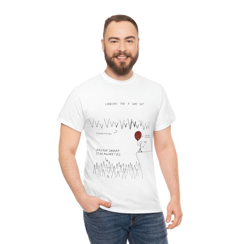 Sky's the Limit Unisex schweres Baumwoll-T-Shirt - Bild 6 von 8