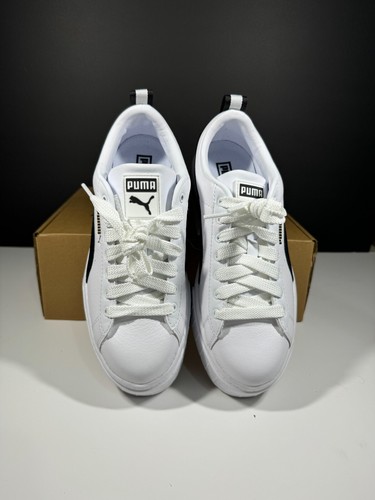 Women Puma Platform Lift Sneaker Leather SIZE 7 US - Picture 3 of 7