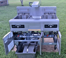 Frymaster Double Electric Fryer Model#: FMPH214SE, 208V 3φ Filtration Xtra Clean