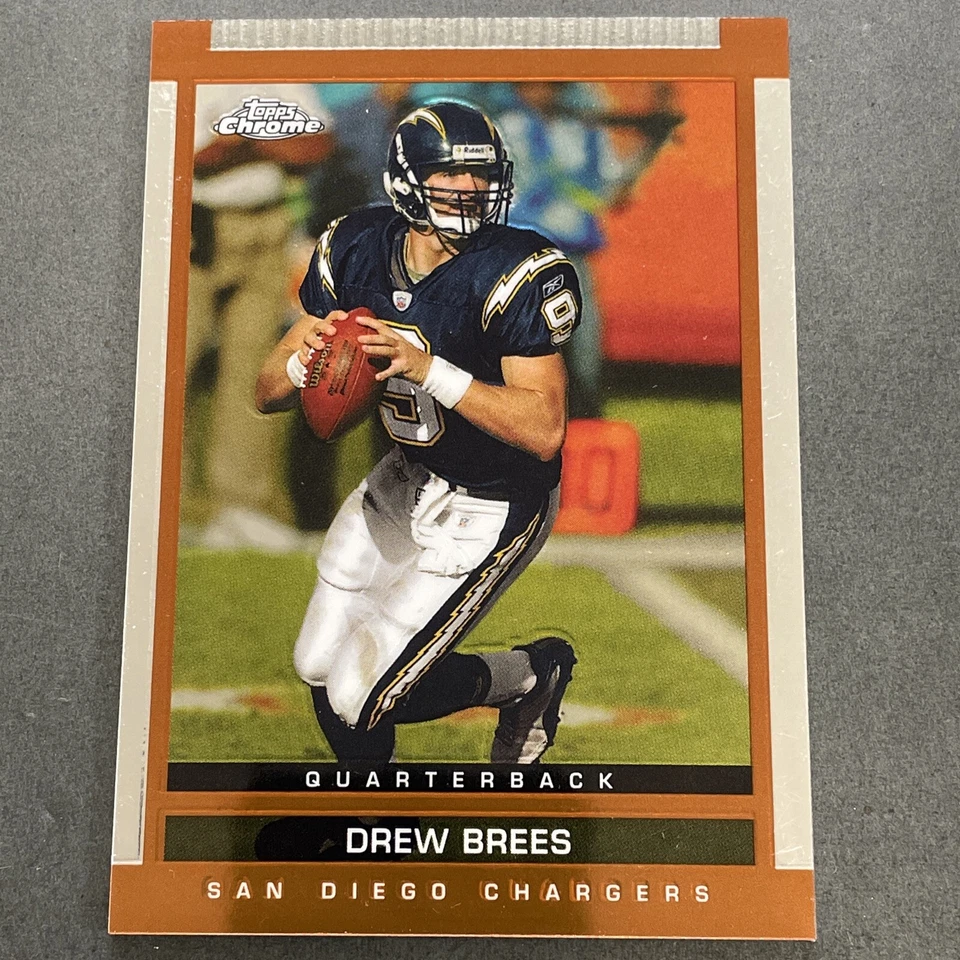 2003 Topps Chrome Draft Pick Drew Brees #82 (Nm+) - Image 3 of 3