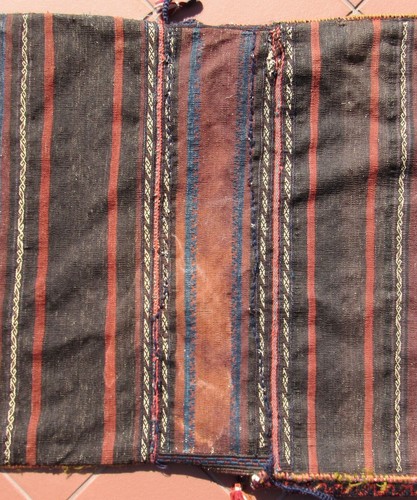 Antique Hand Woven Wool Camel Saddle Bag Double Kilim Rug 52 INCH X 26 INCH - Picture 16 of 24