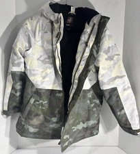 Swiss Tech Boys System Winter Jacket with Hood Camo 10-12