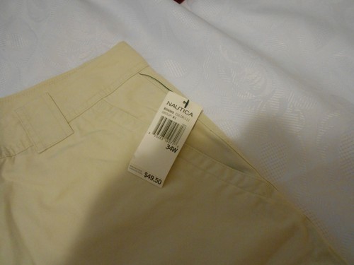NAUTICA- CLIPPER SIZE 34 RELAXED CASUAL FIT LT.KHAKI SHORTS FOR MEN - Picture 3 of 4