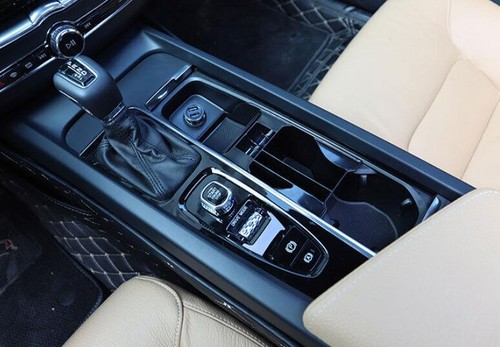 Fit For Volvo XC60 2018 2019-2023 Matte Black Central Console Storage Box Trim - Foto 4 di 7