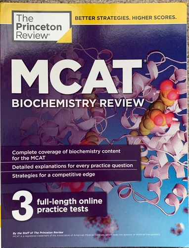 MCAT Biochemistry Review Paperback by The Princeton Review - Brand New