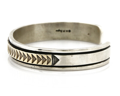 ナバホ Kay Beggy Rogers bangle 極美品 Navajo Bracelet .925 Silver & 14k Solid Gold MM Rogers and