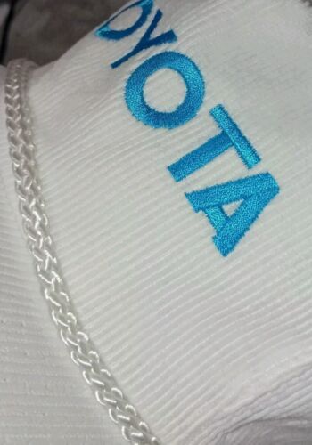 Rare Vintage Ama Pro Corduroy TOYOTA Hat White Blue Rope Zipperback Adjustable - Bild 2 von 24