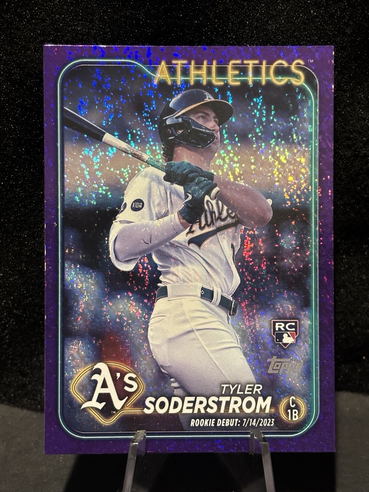 2024 Topps Update #US116 Tyler Soderstrom Rookie Debut Purple Foil /799