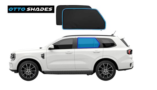 Sun Shade Magnetic Car Sun Blind Mesh Rear Port Window for Ford Everest 2022-25 - Bild 8 von 13