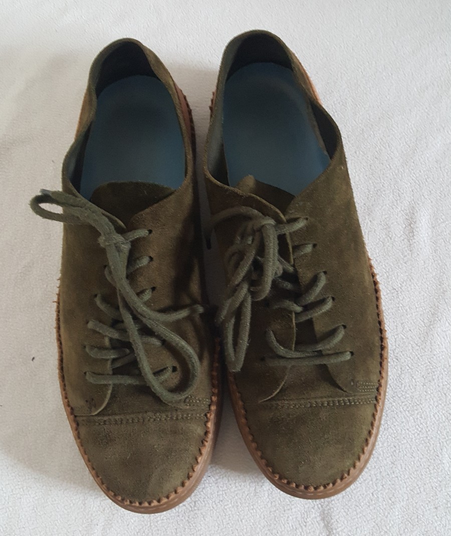 Oliver Sweeney Hombre Army Verde Gamuza Cuero Con Cordones Casual Zapatos/Trainer 9.5 Oliver Sweeney Hombre Army Verde Cordones Gamuza Cuero Con Cordones Verde Casual Zapatos/Trainer 9.5 96e721