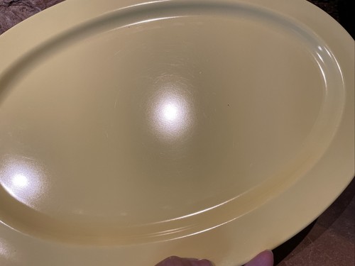 Mallo-Ware Yellow Platter Melamine Melmac 1950s Vintage - P.R. Mallory 16x11” - Picture 4 of 8