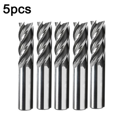 5x Vollhartmetall Coated HSS CNC 4 Flöte Schaftfräser Fräsmaschine Bit 1/4*1/4 5x Vollhartmetall Coated HSS CNC 4 Flöte Schaftfräser Fräsmaschine Bit 1/4*1/4