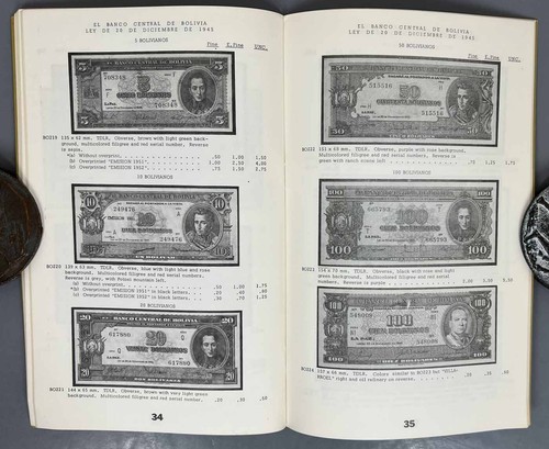 THE PAPER MONEY OF BOLIVIA by Dale A Seppa & Al Almanzar - 1972 - Free Shipping - Picture 8 of 8