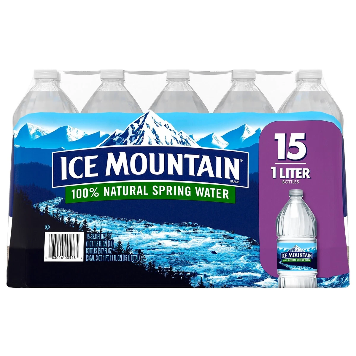 Ice Mountain 100 Natural Spring Water, Gallon, Ct Costco