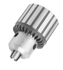 Cushman 1/16"-1/2" x 3/8-24 Mount Plain Bearing M/D Keyed Industrial Drill Chuck