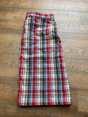 Eddie Baurer Skirt Size 12 Plaid Knee Length Pockets Front Zip 100% Cotton - Picture 3 of 11