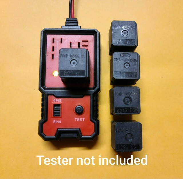 Tested Set Of 5 Oem Ford Mercury F0ab 14b192 Aa Foab 14b192 Aa 5 Pin Relay