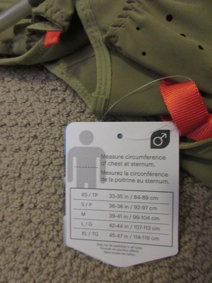 New Mens Nathan VaporKrar 2.0 Hydration Pack 12L Race Vest Running S Mosstone Foto 4 de 4