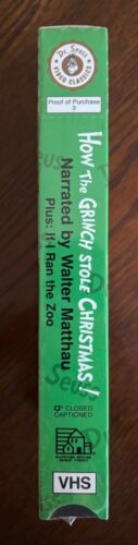 How the Grinch Stole Christmas Dr. Seuss VHS New Sealed 1992 Release RARE - Bild 2 von 7