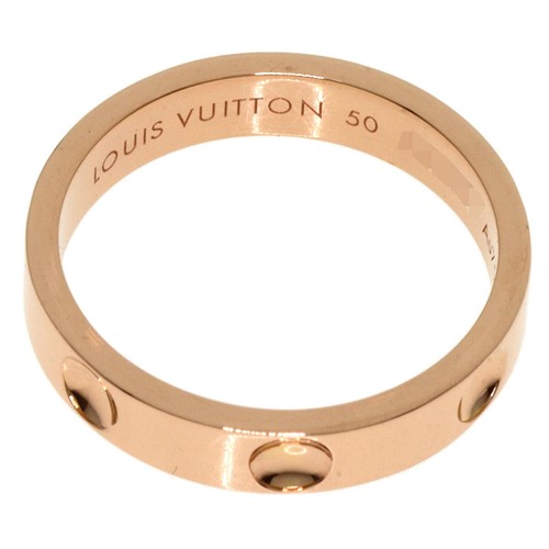 LOUIS VUITTON Ring Petite Bourg Empreinte #50 K18 Pink Gold - Picture 4 of 6