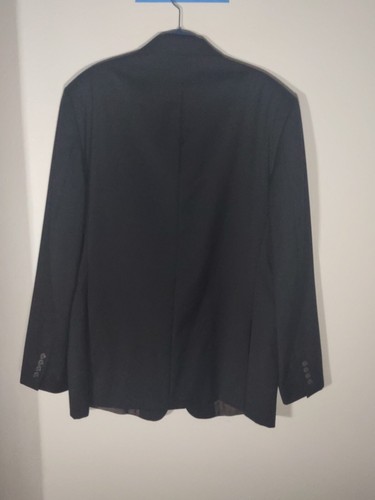 Blazer Lauren Ralph Lauren Hombre 44R Negro Calce Ajustado 2 Botones Abrigo Deportivo 100% Lana - Imagen 3 de 7