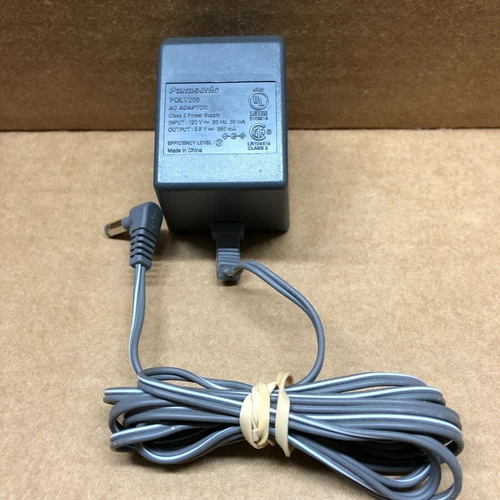 PANASONIC MODEL PQLV209 AC ADAPTER 120VAC 60Hz 50mA TO 6.5VDC 350mA TESTED