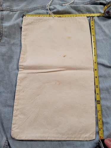 VINTAGE CANVAS BANK MONEY BAG FIRST NATIONAL BANK MT. Pleasant PA 16.25x9.75" - Picture 3 of 3