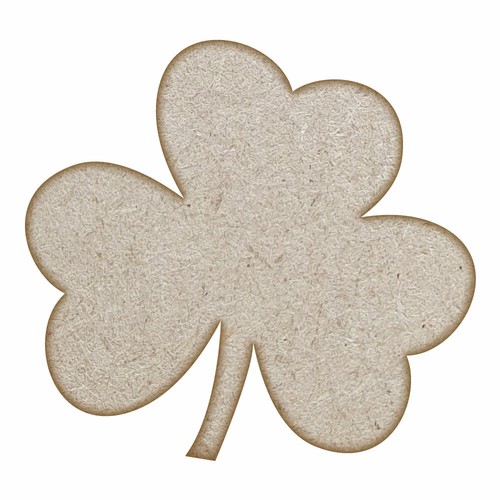 Shamrock & Lucky Clover MDF Laser Cut Craft Blanks in Various Sizes - Picture 9 of 22