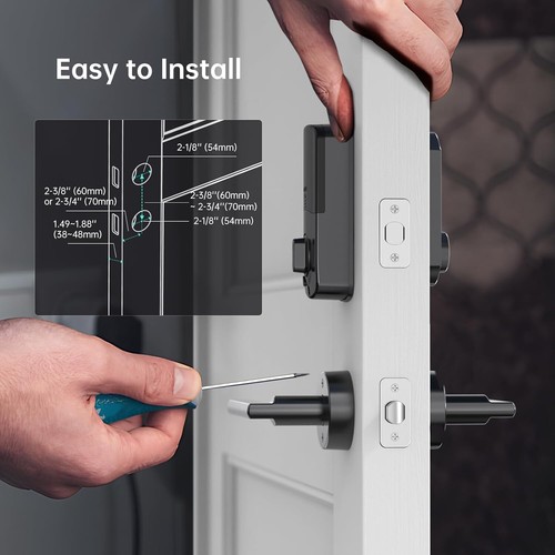 Hornbill WiFi Smart Lock Set: Front Door WiFi Deadbolt with Code Keypad App - Picture 9 of 9