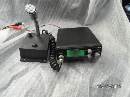 CB Funkgerät 80FM / 12 AM AE4180 + Verstärker Mikrofon - Zdjęcie 2 z 5